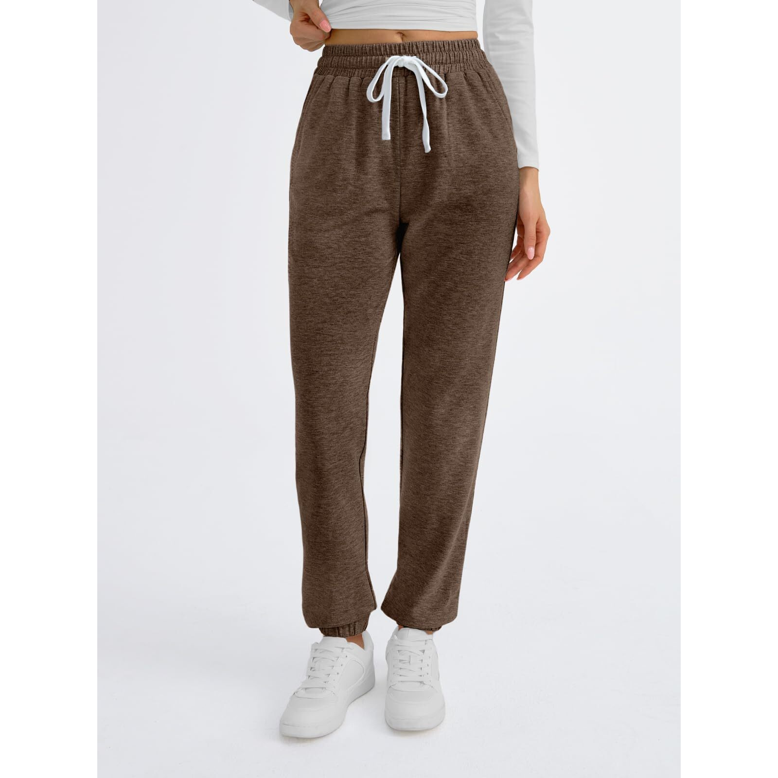 Automet Baggy Sweatpants For Women With Pockets-Lounge Womens Pajams Pants-Womens Running Joggers Fall Clothes Outfits 2025 Coffee L