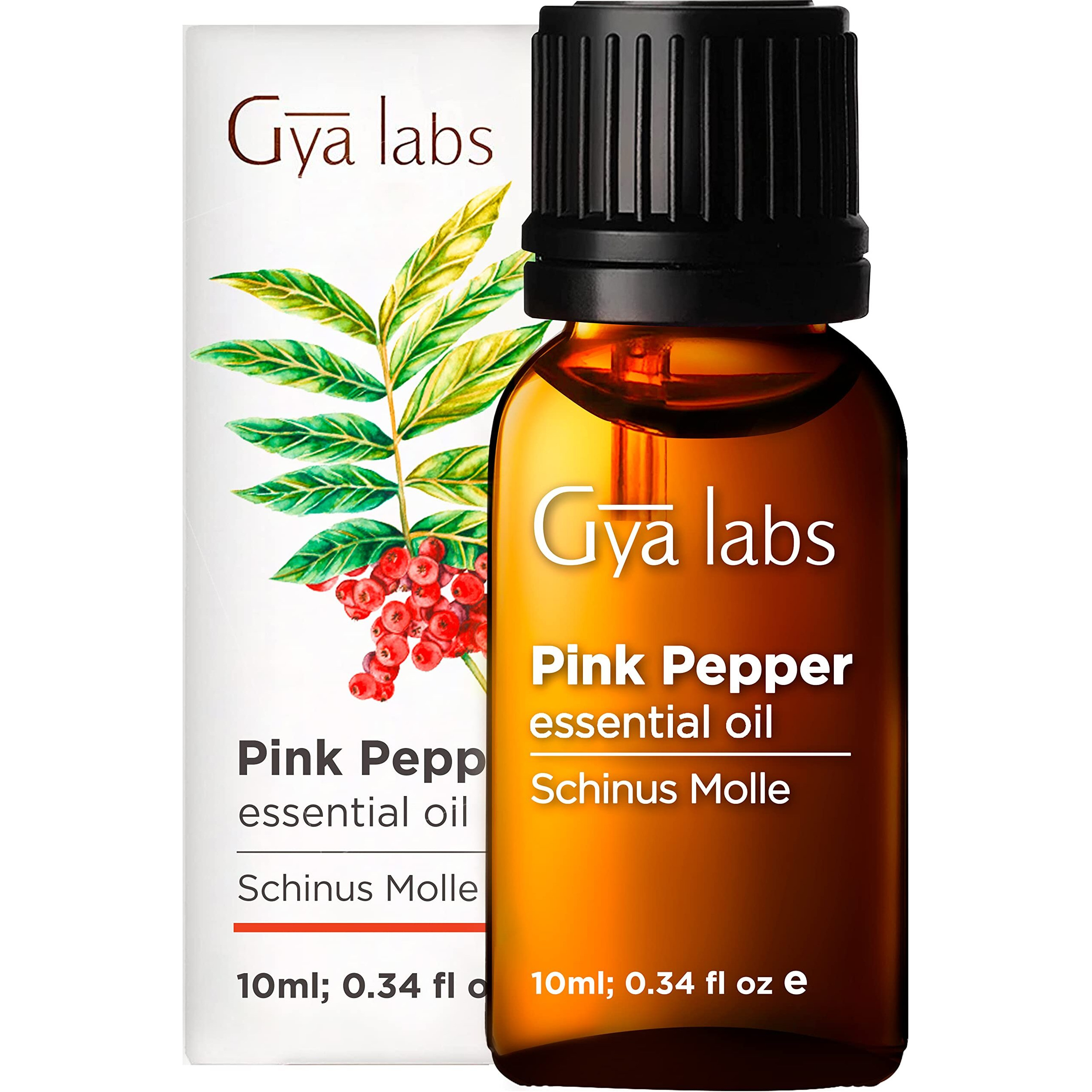Gya Labs Pink Pepper Essential Oil (10Ml) - Crisp, Peppery & Spicy Scent