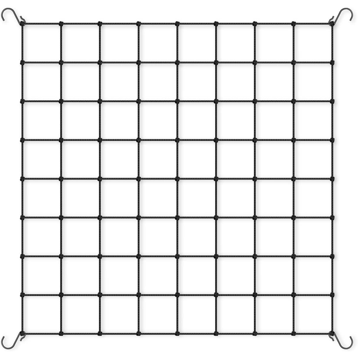 Ac Infinity Grow Tent Trellis Netting 4X4', Heavy-Duty Elastic Plant Net With Steel Hooks, Flexible Hydroponics Support For Grow Tents, Gardening, And Horticulture