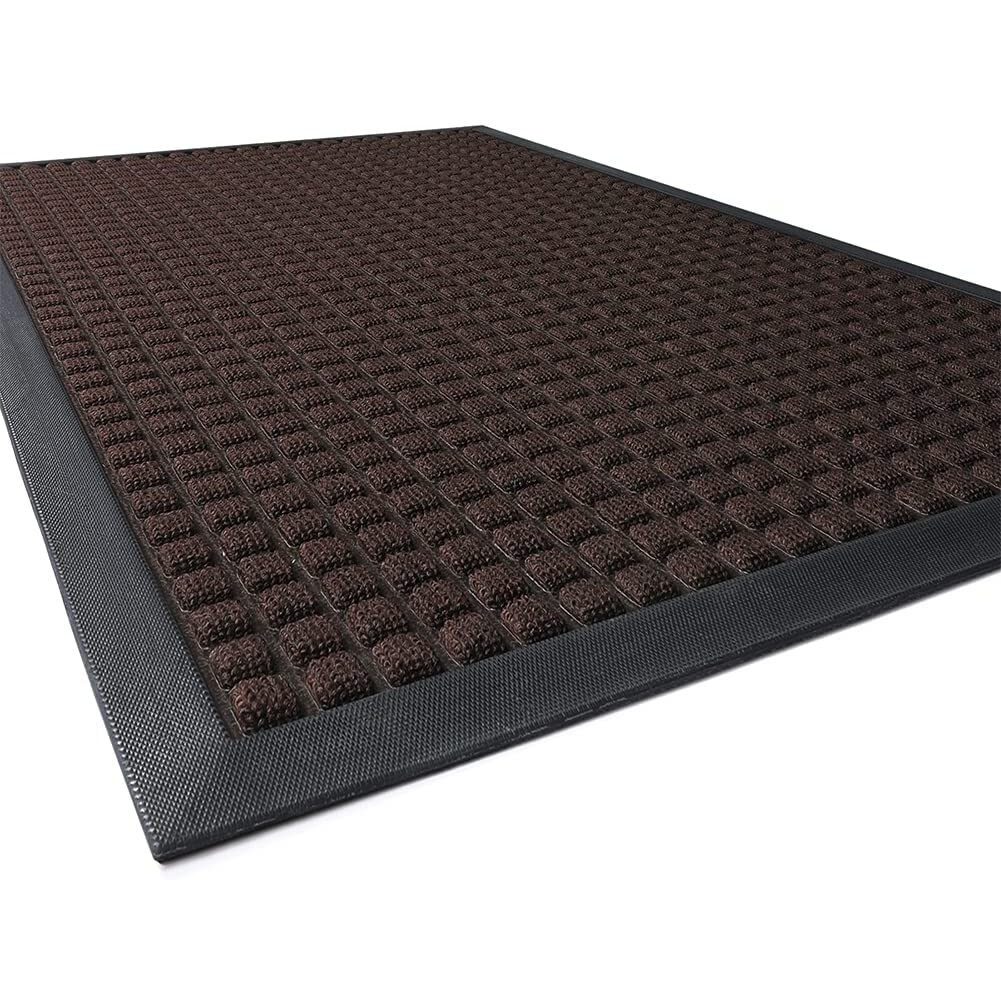 Montvoo-Door Mat Outdoor Indoor Entrance Doormat-Thick Front Door Welcome Mat Absorbent Outdoor Entrance Non Slip Entryway Rugs Indoor Door Mats For Home Entrance-Brown 17&quotX30"