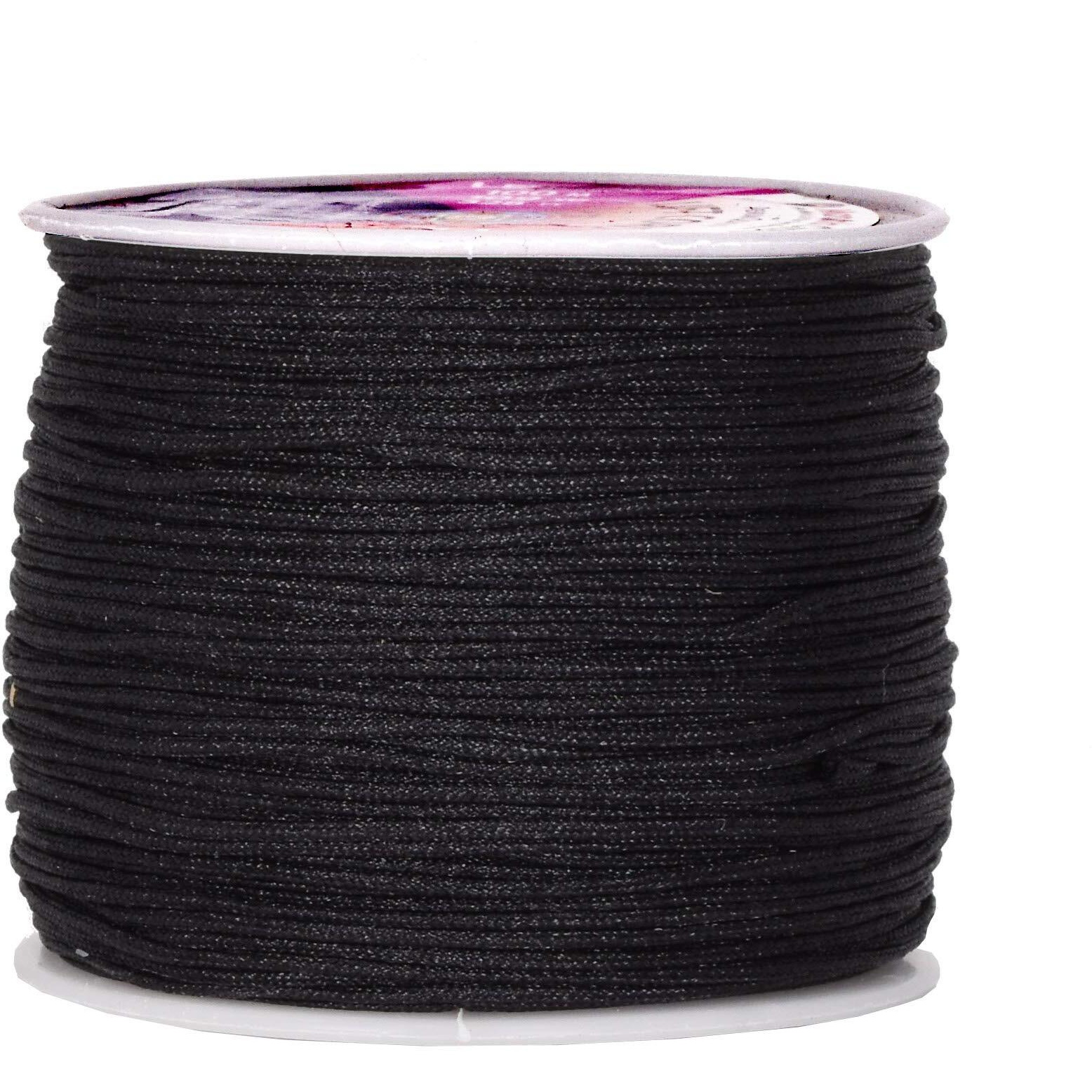 Mandala Crafts Blinds String, Lift Cord Replacement From Braided Nylon For Rvs, Windows, Shades, And Rollers (1Mm, Black)