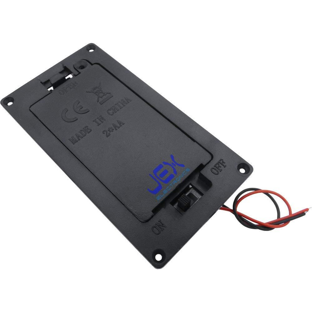 Jex Electronics Two2X Aa Panel Mount Diy Battery Holder Case Box 3V With Power Switch & Wire