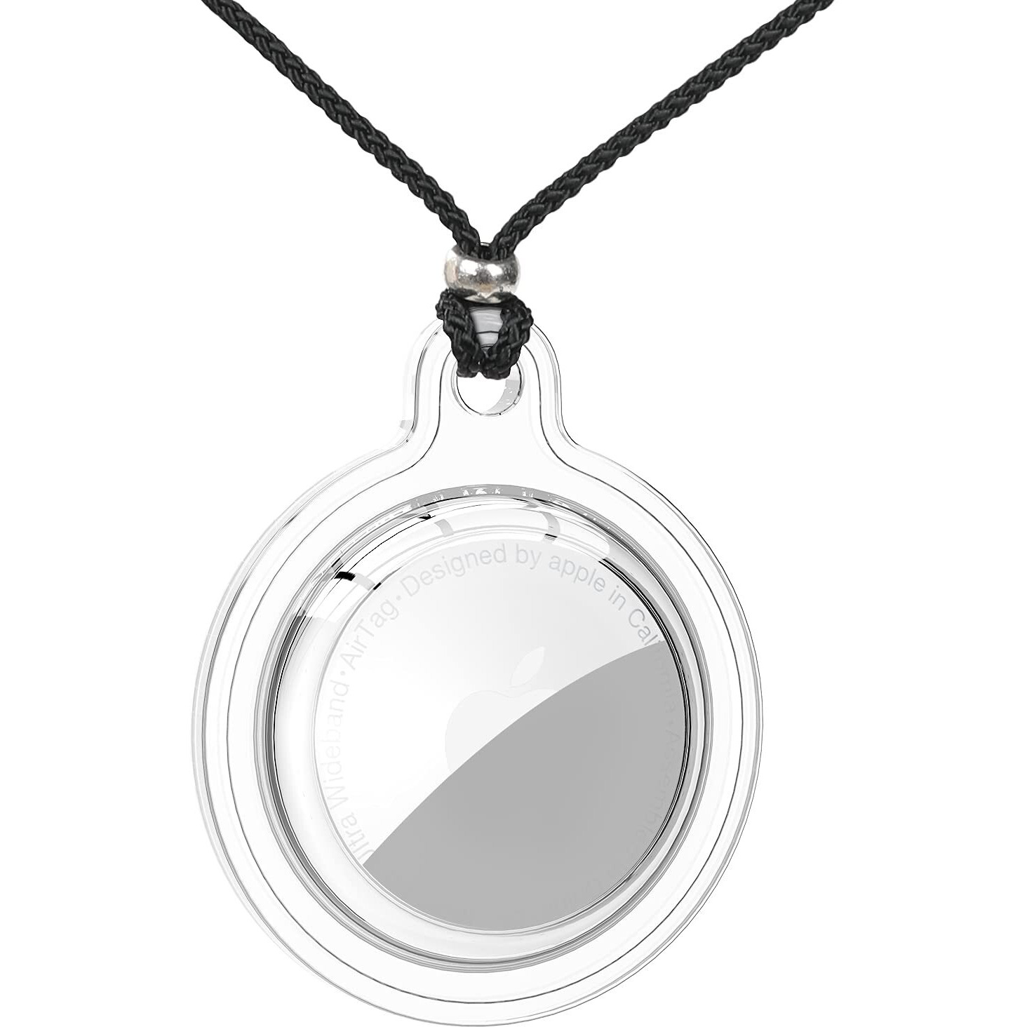 Crystal Clear Adjustable Airtag Necklace Holder For Kids And Adults - Durable, Fashionable, And Comfortable
