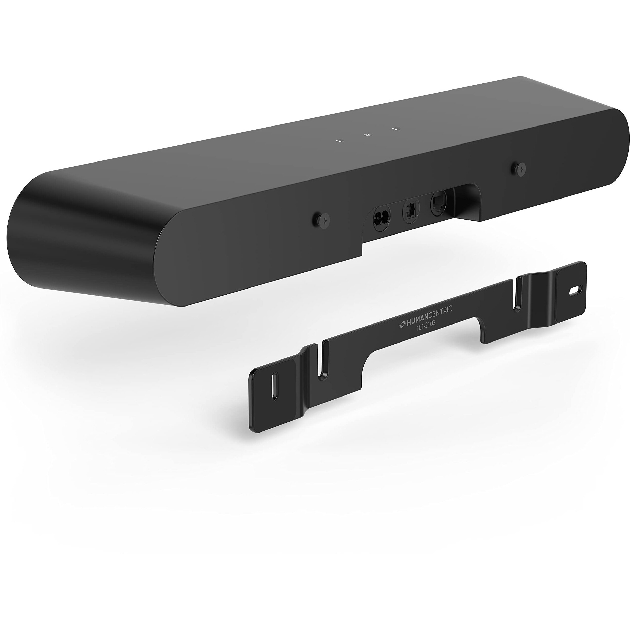 Humancentric Wall Mount Compatible With Sonos Ray Sound Bar Mount, Floating Style Mounting Bracket Compatible With Sonos Ray Wall Mount, Soundbar Mount For Sonos Ray Mount On Wall Under Tv, Black
