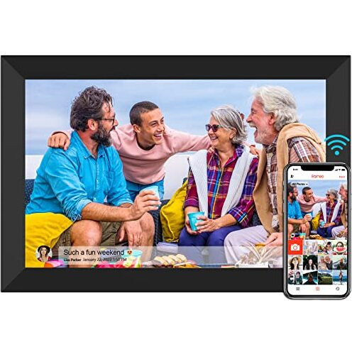 Frameo Digital Photo Frame 10.1 Inch Wifi Digital Picture Frame 1280X800 Ips Touch Screen 16Gb Storage Auto-Rotate Wall-Mountable Easy Setup To Share Photos & Videos Via Frameo App From Anywhere
