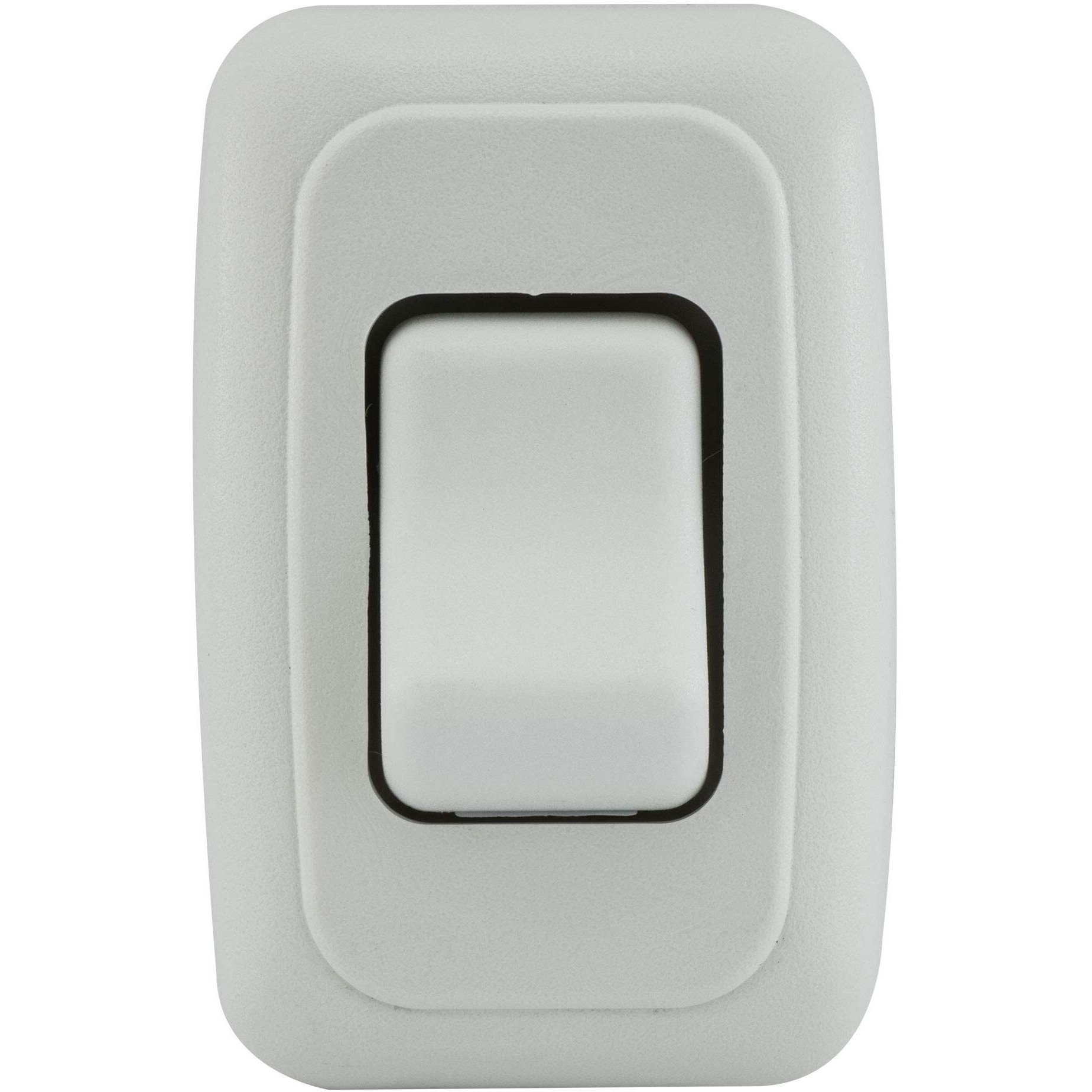 Single Spst On-Off Switch With Bezel, 12-Volt, For Rv, Trailer, Camper (White)
