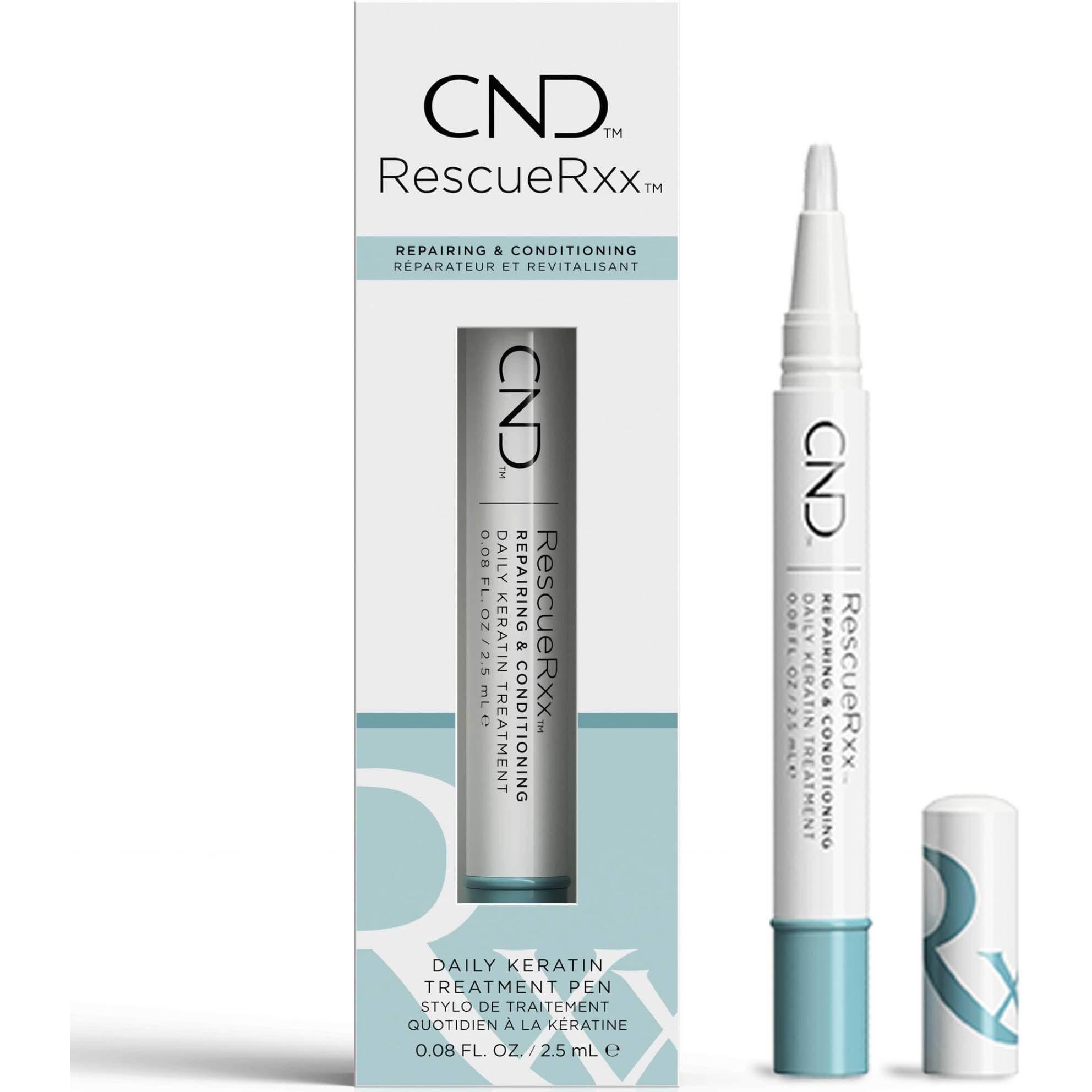 Cnd Solar Oil & Rescuerxx Nail And Cuticle Care, Cuticle Oil Pen, Keratin Treatment Pen, On-The-Go, Travel-Sized Beauty, A Highly Effective New Treatment That Repairs Damaged Nails