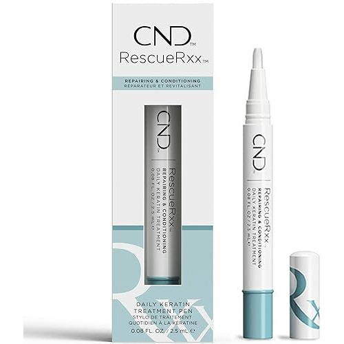 Cnd Solar Oil & Rescuerxx Nail And Cuticle Care, Cuticle Oil Pen, Keratin Treatment Pen, On-The-Go, Travel-Sized Beauty, A Highly Effective New Treatment That Repairs Damaged Nails