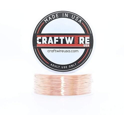 Solid Bare Copper Wire Round, Bright, Dead Soft, 680 Feet, 5Oz 28 Gauge (Choose 10 To 30 Ga.)