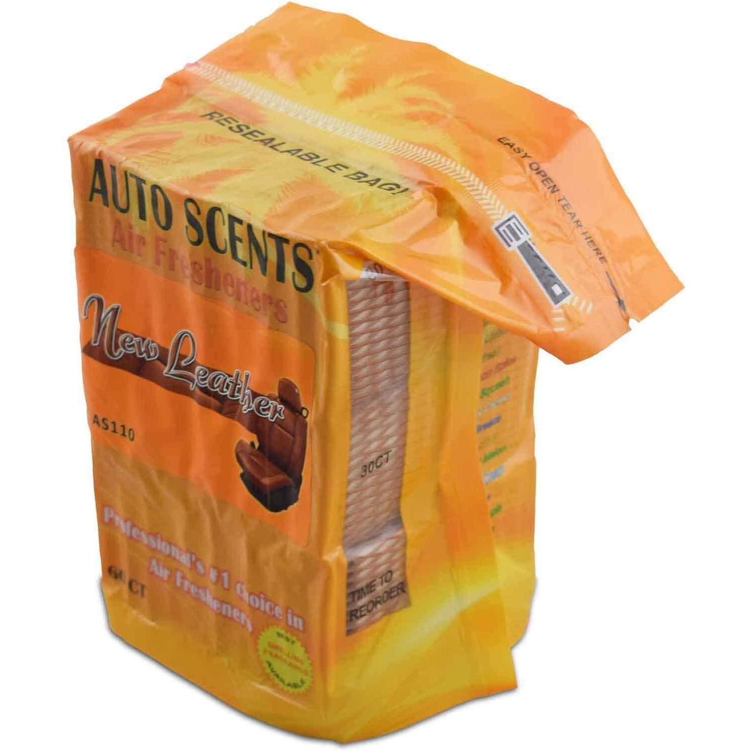 New Leather Scent Professional Air Freshener Pads - Remove The Worst Smells With These Heavy Duty Pads (60 Pads Per Pack) (New Leather Scent)