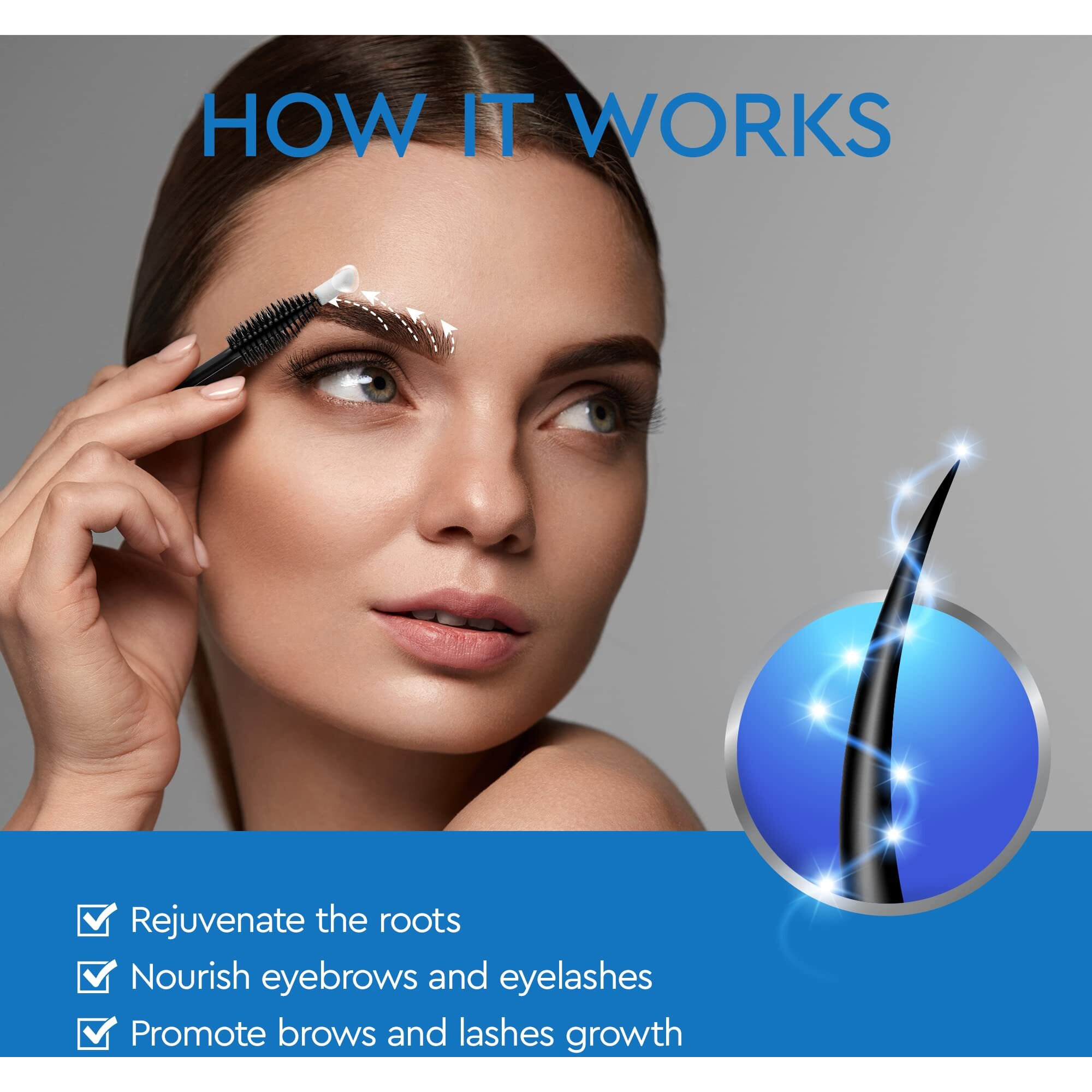 Eyebrow Growth Serum - Natural Eyebrow Serum And Enhancer For Thicker Brows And Grow Bows Faster, Longer, Fuller - 5Ml