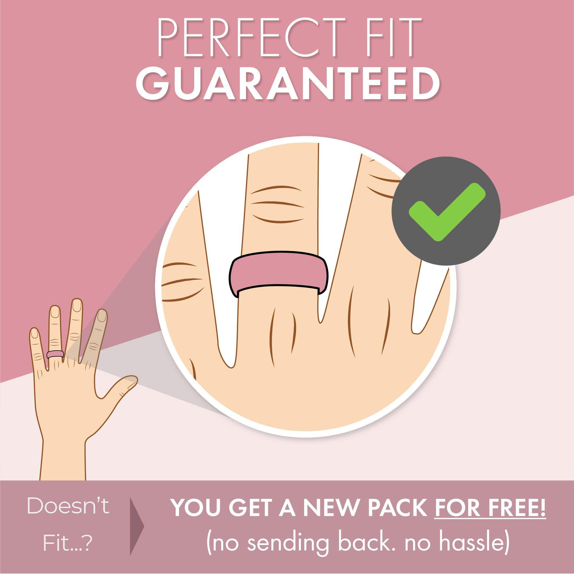 Thunderfit Thin And Stackable Silicone Rings For Women, Rubber Wedding Bands For Women Engagement Diamond Pattern 2.5Mm Wide 2Mm Thick - 1/4/6/8/16 Variety Multipack