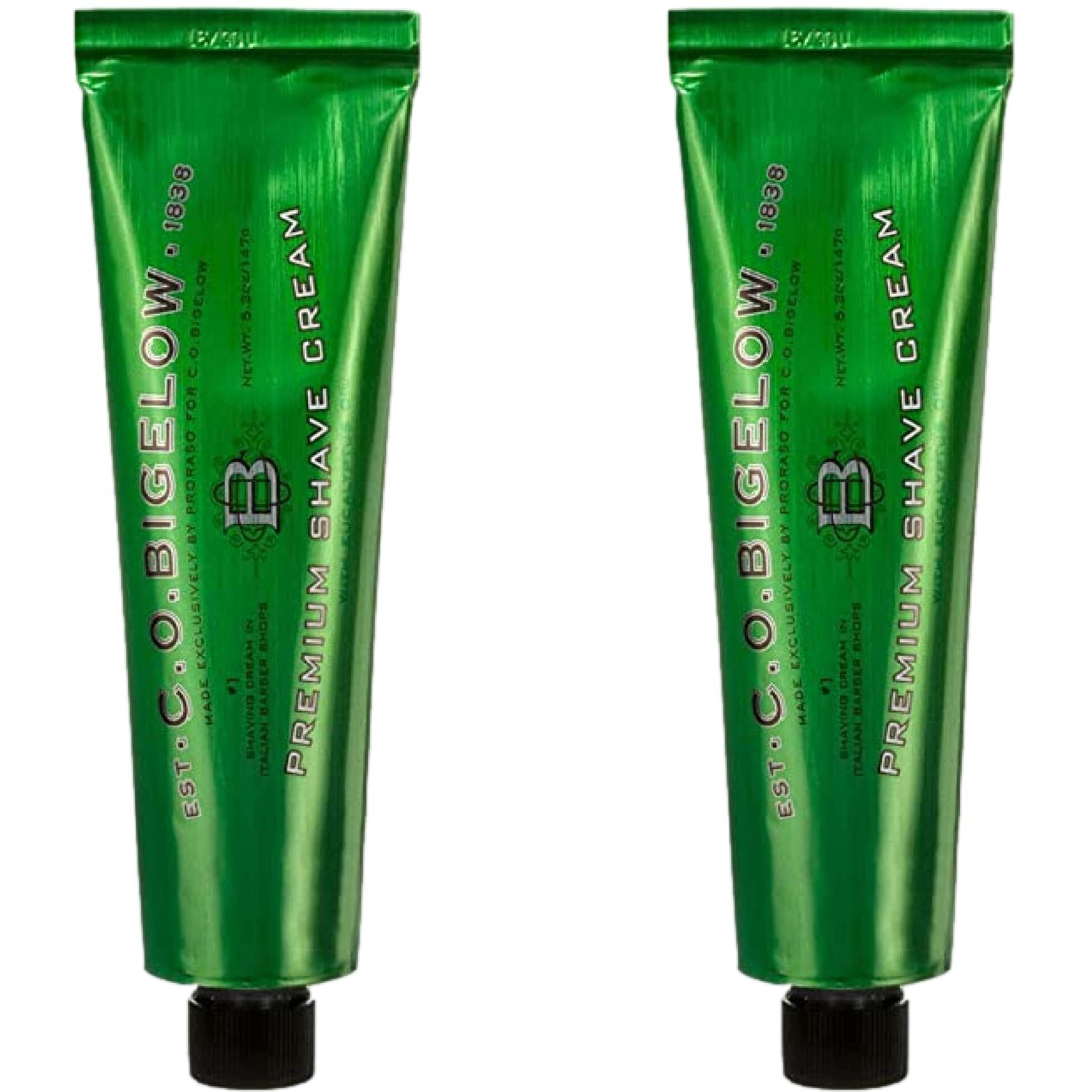 Co Bigelow Premium Shave Cream For Men With Eucalyptus And Coconut Oil, 52 Ounces, For All Skin Types Pack Of 2