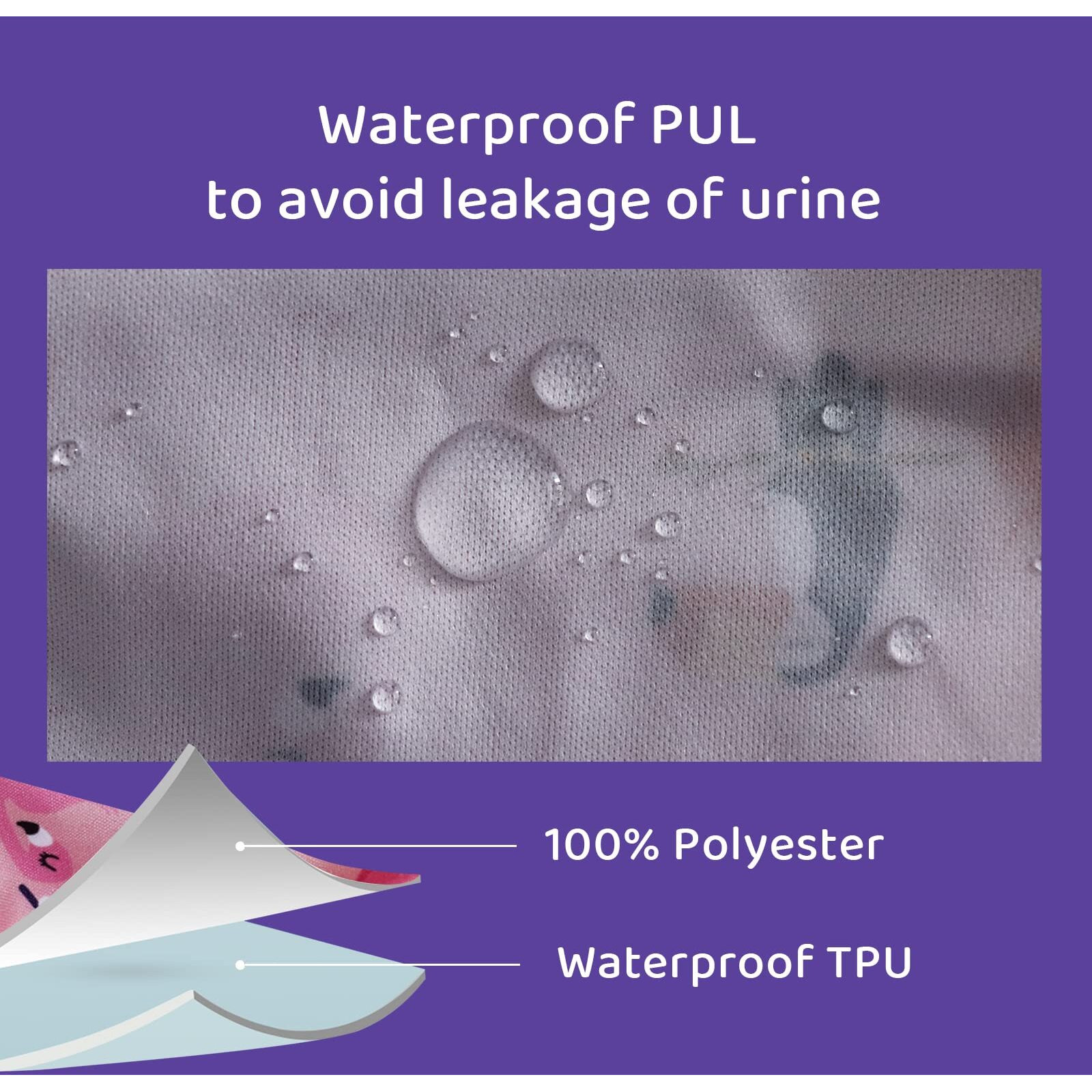 Bisenkid 6 Packs Waterproof Plastic Potty Training Covers For Training Plastic Pants Good Elastic Rubber Pants For Toddlers Plastic Training Pants Girl 2T