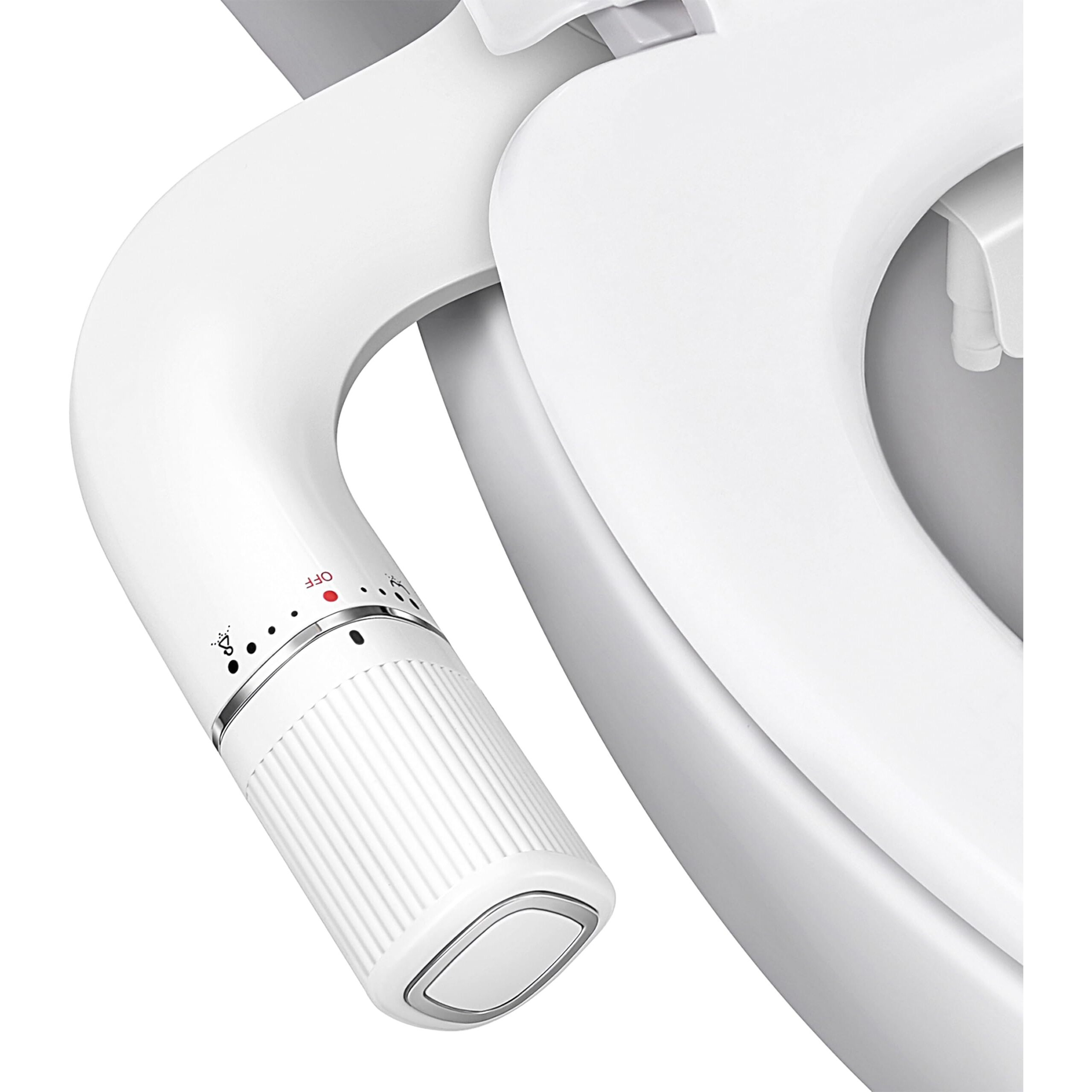 Bigcow Ultra-Slim Bidet Attachment For Toilet - Dual Nozzle (Frontal & Rear Wash) With Adjustable Cold Water Pressure And Stainless Steel Inlet - Hygienic Solution For Fresh Cleanliness