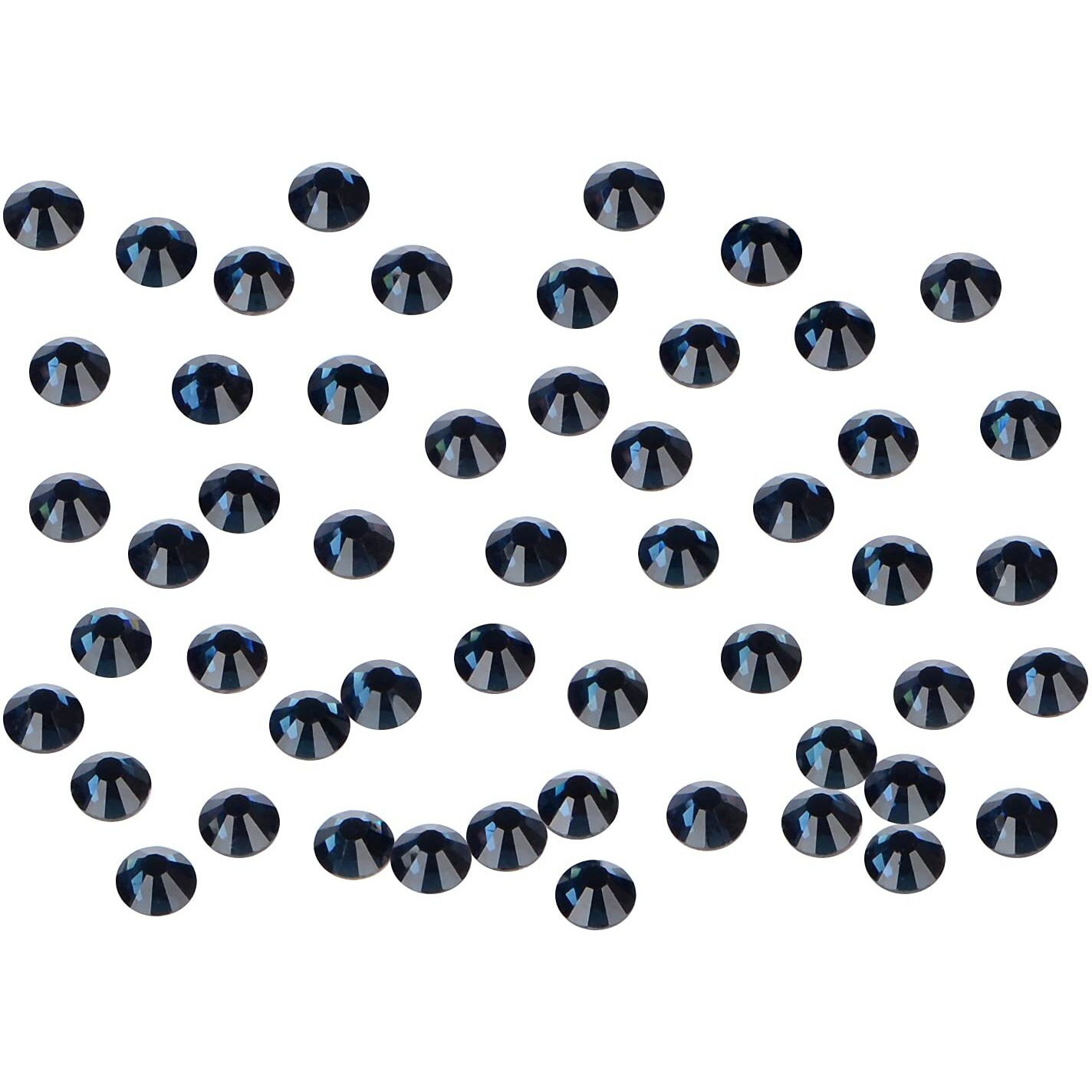 2880Pcs Art Nail Rhinestones Non Hotfix Glue Fix Round Crystals Glass Flatback For Diy Jewelry Making With One Picking Pen (Ss3 2880Pcs, Montana)