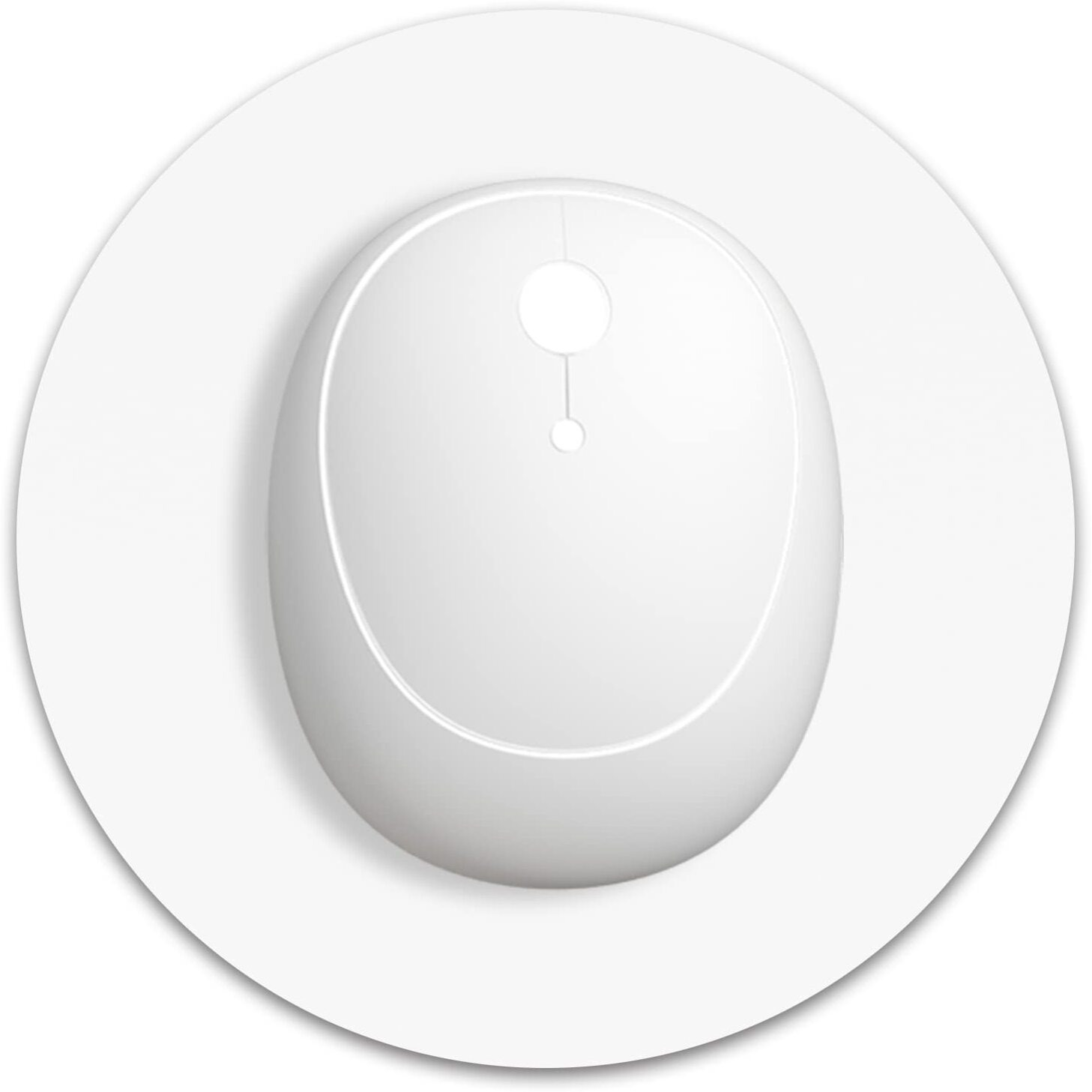 Dapesuom Small Mouse Pad, 5 X 6 Inch Thick Rubber Premium-Textured Non-Slip Portable & Washable Mini Mouse Mat For Women Men Wireless Laptops Keyboard Tray Gaming Work Computer Office Travel, White