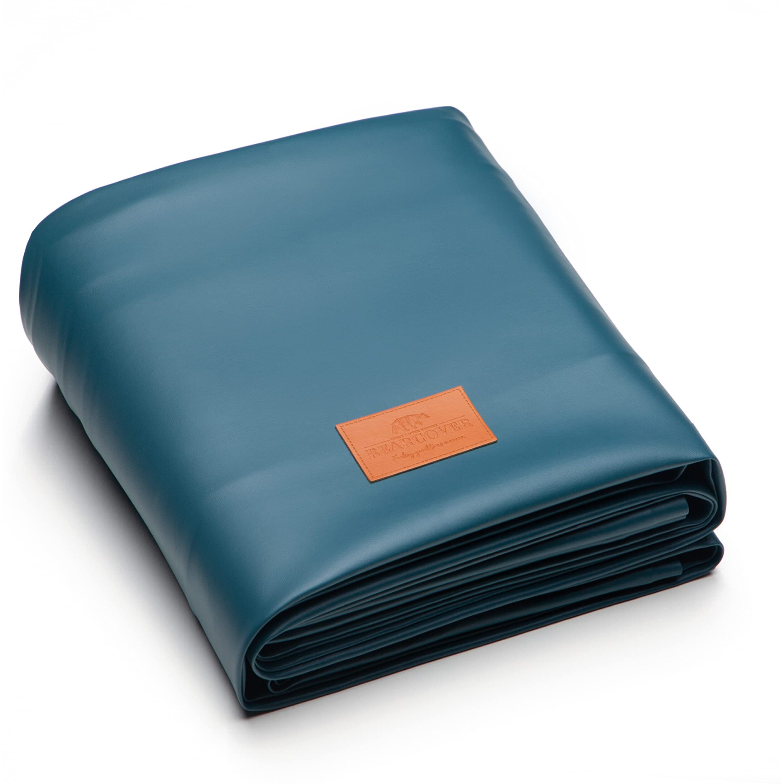 Bearcover Heavy Duty Leatherette Billiard Pool Table Cover, Waterproof & Tearproof Cover For Pool Table 7/8/9Ft (10 Colors Available) (7 Feet/Malachite Green)