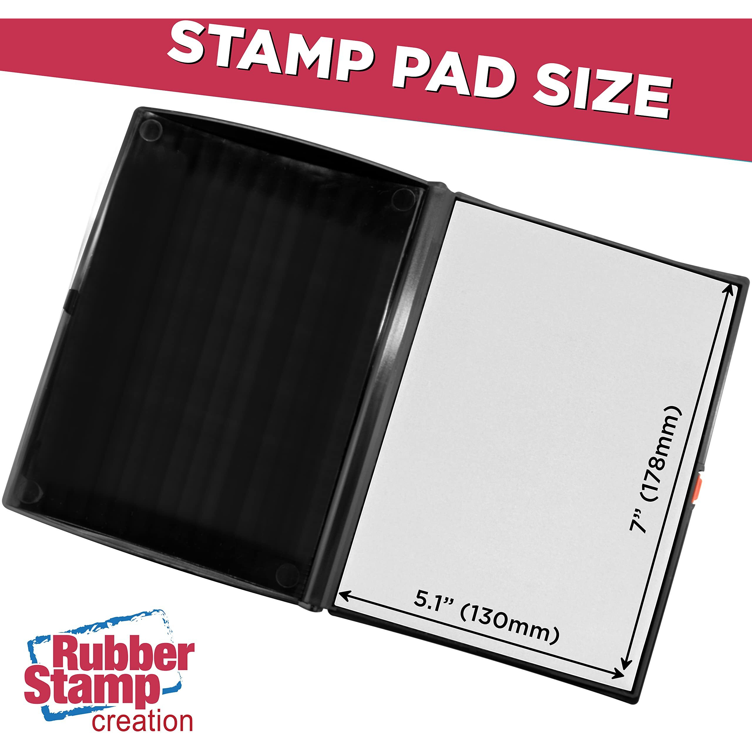 Large Premium Dry (No Ink) Stamp Pad - 5&quot By 7&quot - Quality Felt Pad