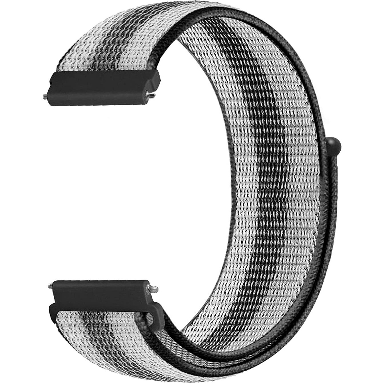 Morsey 22Mm Soft Nylon Watch Bands Compatible For Samsung Galaxy Watch 46Mm/Samsung Galaxy Watch 3 45Mm//Classic, Sport Strap Wristband Replacement Bracelet For Women Men (Striped Black)