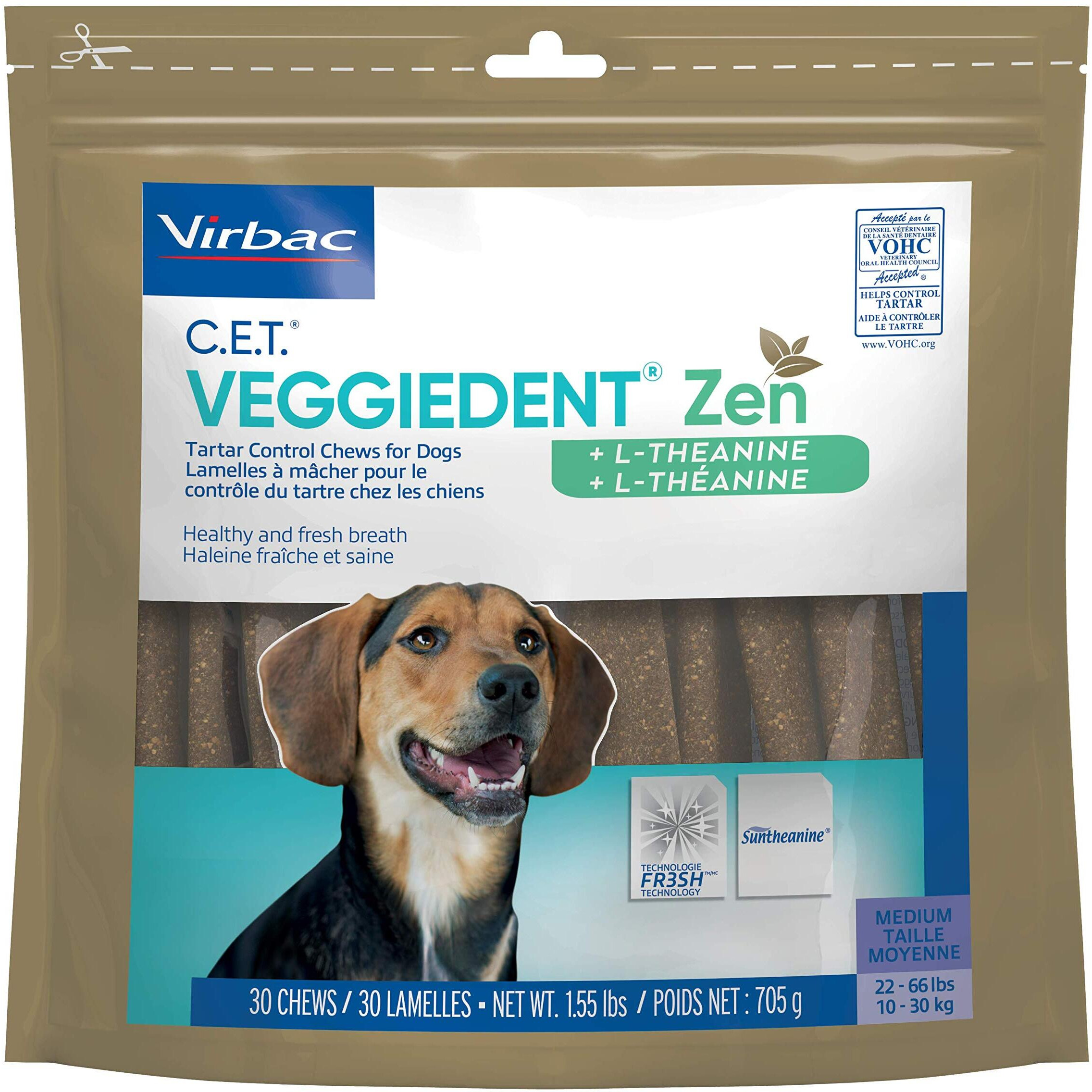 Cet Veggiedent Zen Tartar Control Chews For Dogs - Medium