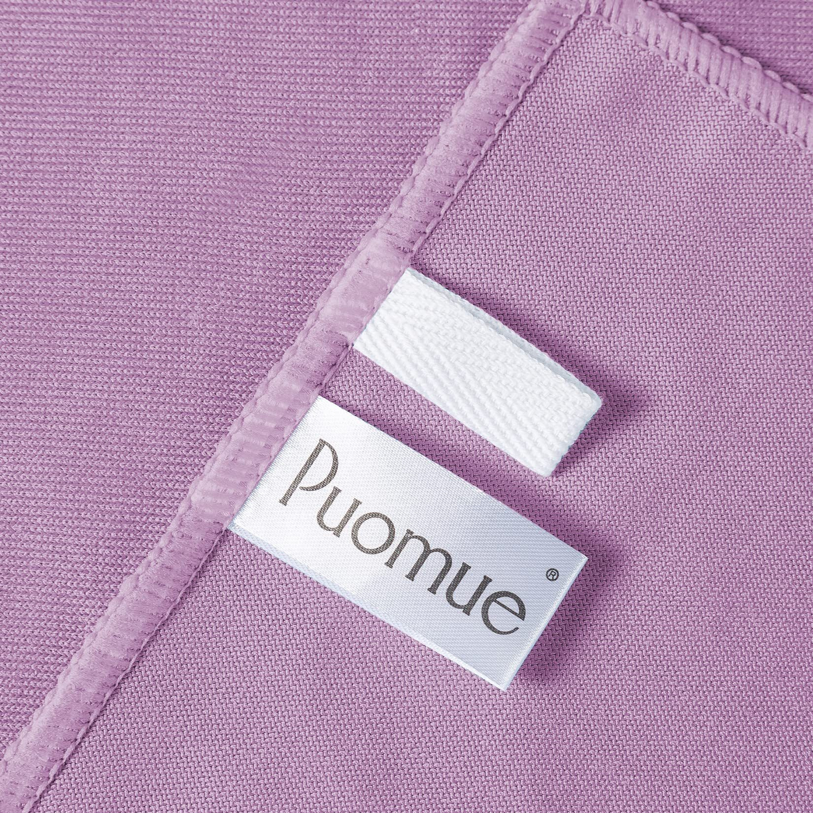 Puomue 6 Pack Microfiber Glass Cleaning Cloth, 16 Inch X 16 Inch, Lint Free Quickly Clean Window, Glasses, Windshields, Mirrors, And Stainless Steel, Pink