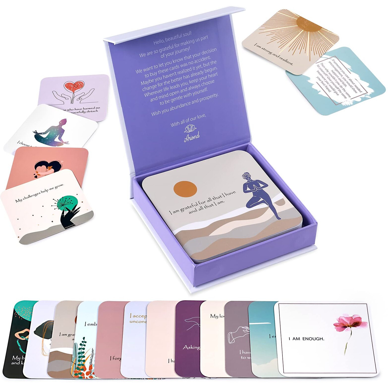 Positive Affirmations Cards For Women  Motivational Cards With Thought-Provoking Questions, Daily Affirmations For Women  Mindfulness Cards, Inspirational Cards, Meditation Cards