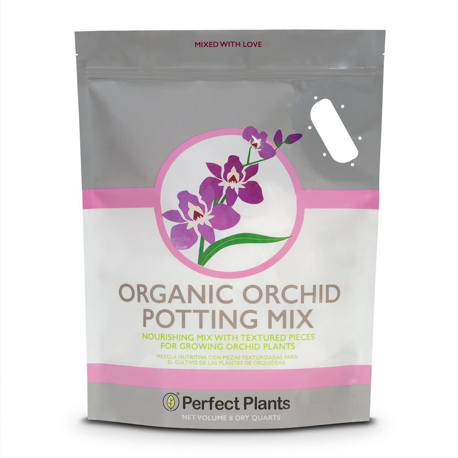 All Natural Orchid Potting Mix By Perfect Plants - 8 Quarts Special Blend For Proper Root Development On All Orchid Plant Types