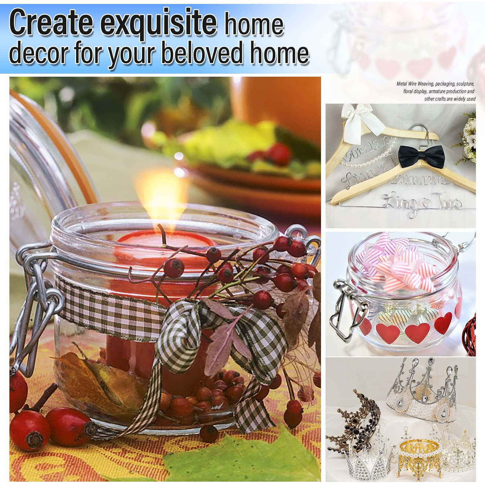 3Mm Craft Wire For Sculpting, 52 Ft Aluminum Wire Bendable Thick Metal Wire For Bonsai Trees Floral Armature Wire Weaving Wrapping Clay Models Dolls Diy Jewelry Making (9 Gauge Thickness)