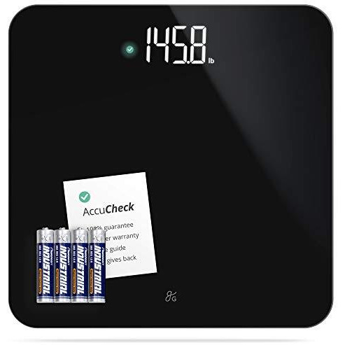 Accucheck Digital Body Weight Scale From Greater Goods, Patent Pending Technology (Black)