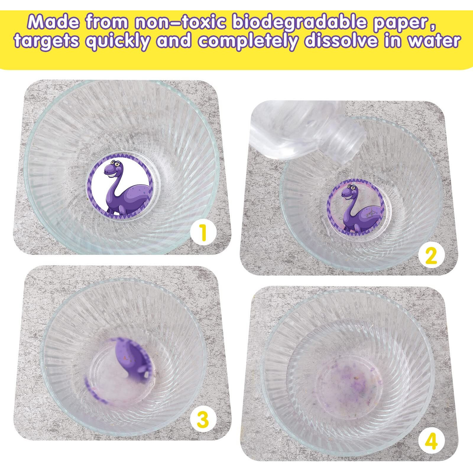 Laumoi 120 Pcs Toilet Targets For Boys Training Flushable Dinosaur Targets Potty Pee Toilet Target Stickers Dinosaur Potty Training Seat For Boys Use