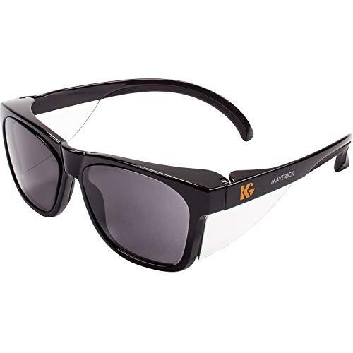 Kleenguard Kcc49311, Maverick Safety Eyewear, 1  Each, Smoke Gray Body,Smoke Lens,Black Frame
