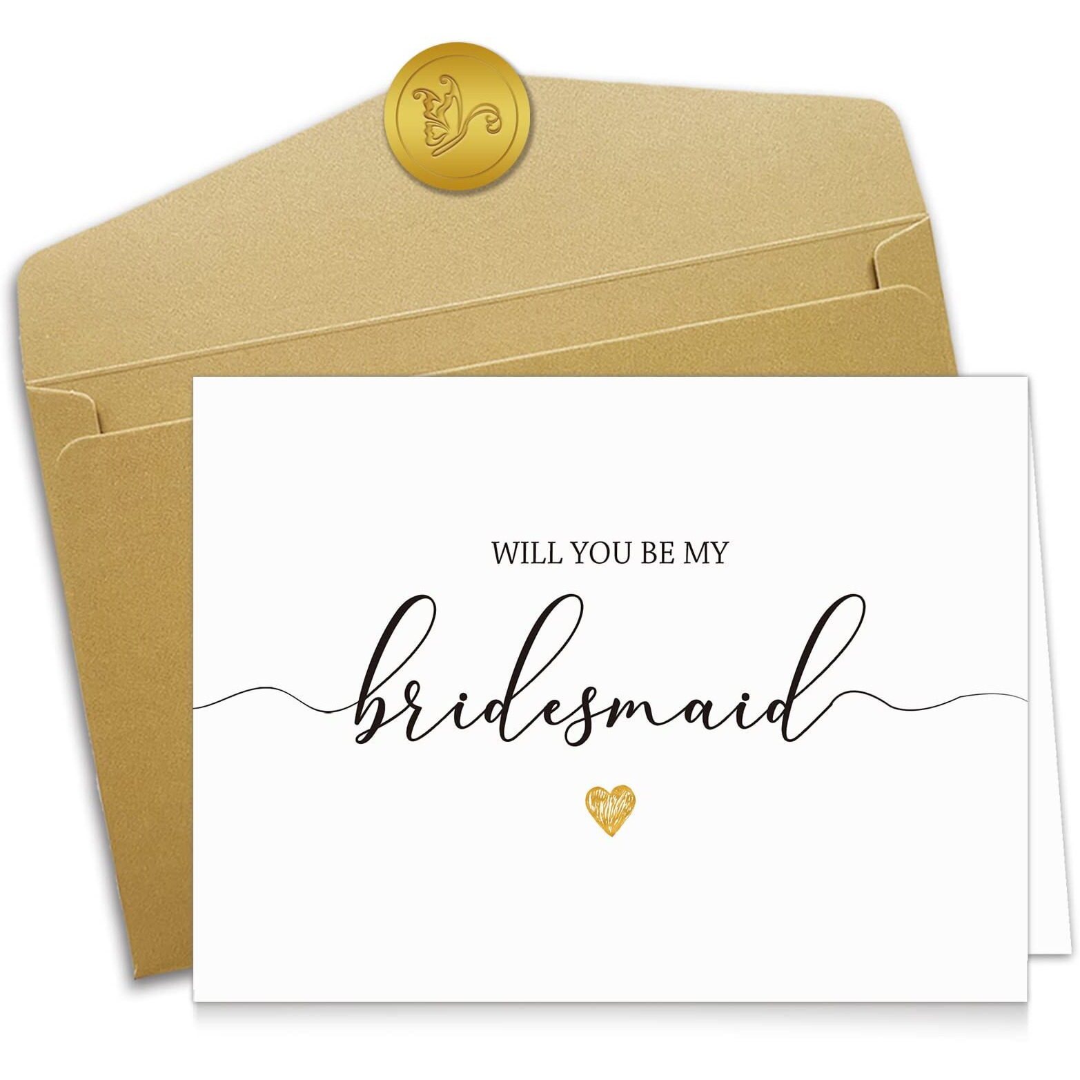 Spercy 11 Bridesmaid Proposal Cards With Envelope, 8 Will You Be My Bridesmaid, 2 Will You Be My Maid Of Honor, 1 Will You Be My Matron Of Honor