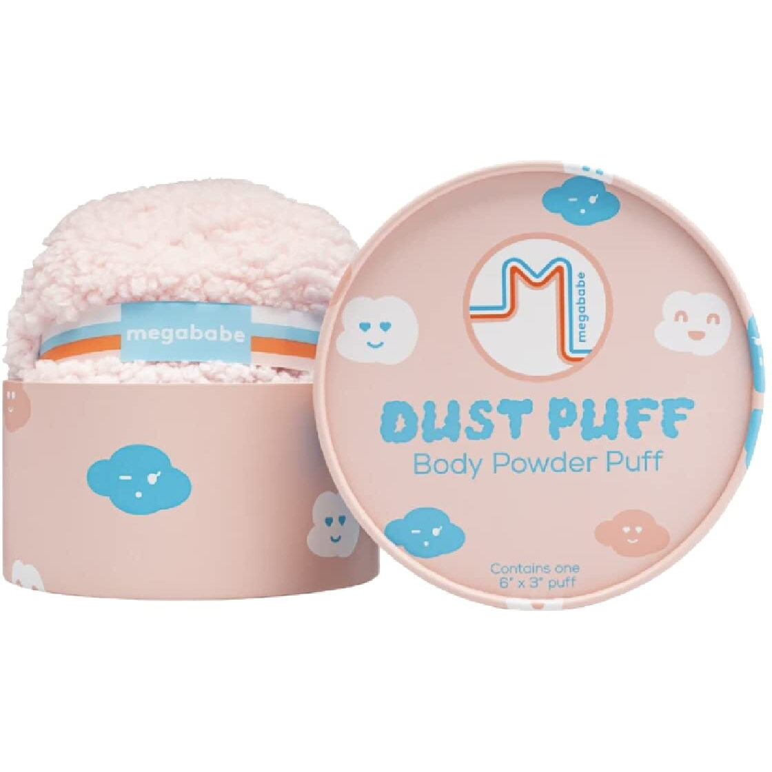 Megababe Body Powder Applicator - Dust Puff  Oversize (6A X 3A) Powder Puff  Powder Sold Separately
