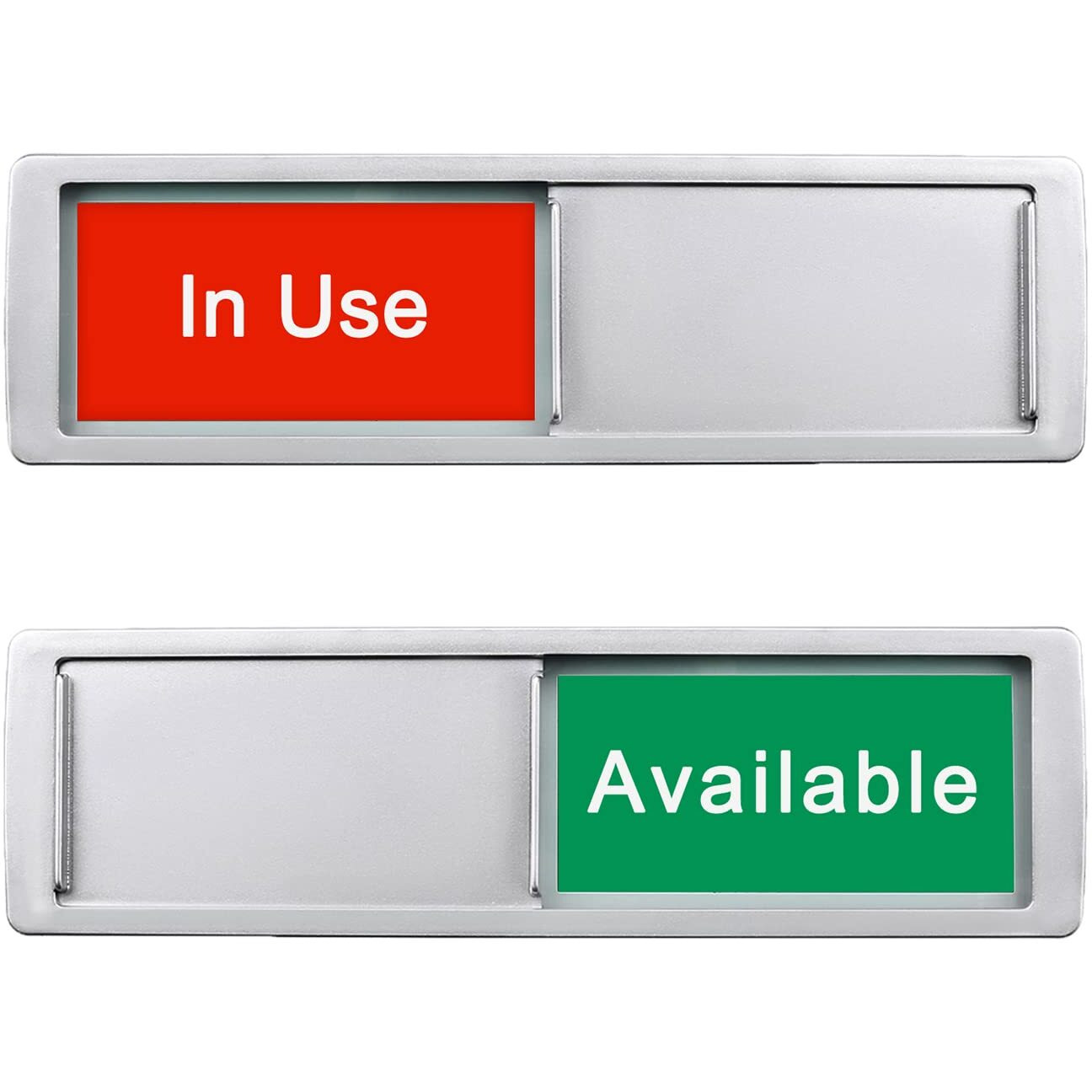 In Use Or Available Sign,Vacant Occupied Sign For Home Office Hotles Hospital Restroom, Vacant Occupied Slider Door Sign Tells Whether Room In Use Or Available, 7'' X 2''