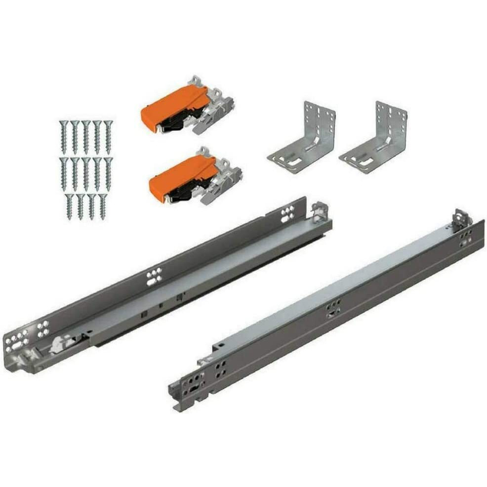 Blum Tandem Plus Blumotion Drawer Slides Complete Pair, With Runners 563H, Locking Devices, Rear Mounting Brackets And Screws (For Face Frame Or Frameless Application) 15 Inch