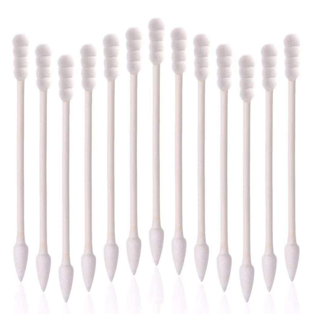 800 Pieces Cotton Swabs, Spiral Pointed Tipped With Paper Stick, Quality Cotton Heads- Sturdy Handle - Multipurpose, 4 Packs, 200 Pieces 1 Pack