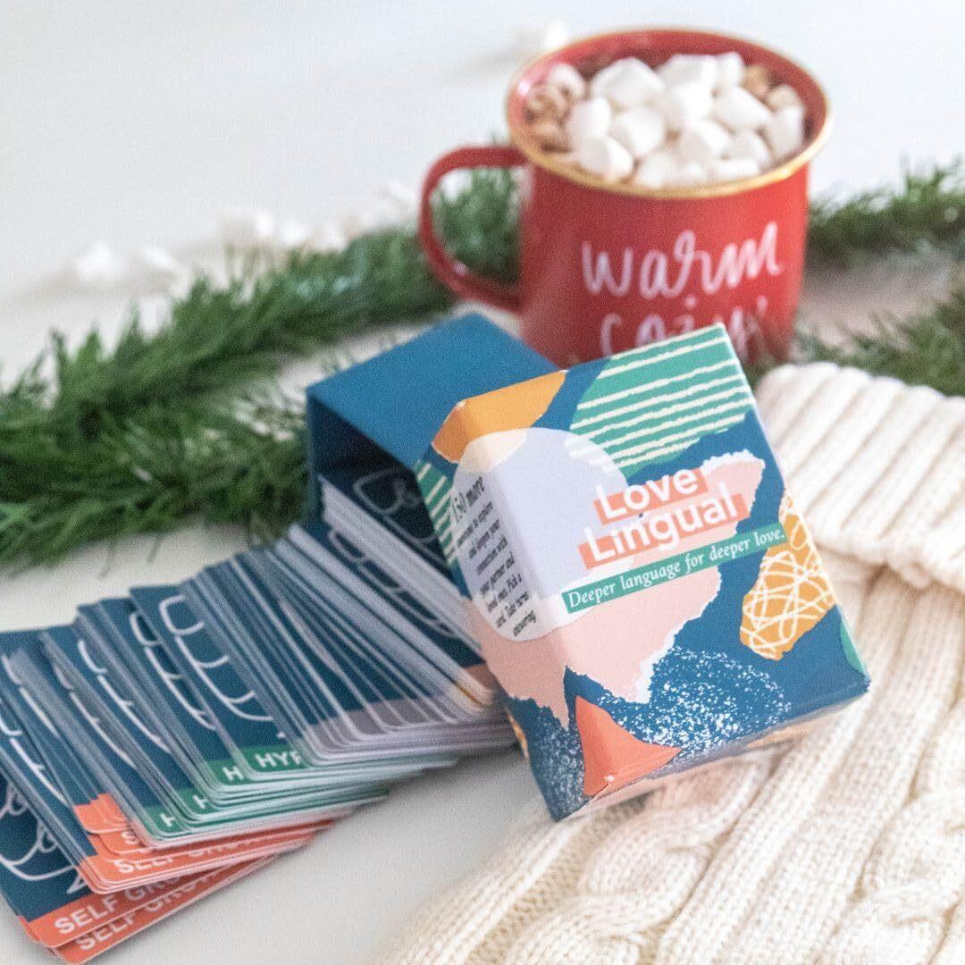 Fluytco Love Lingual Intimacy Deck Cards For Couples - Relationship Card Game - Couple Card Game - 150 Conversation Starter Questions For Couples - Date Night & Relationship