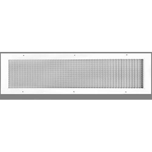 8" X 22" Or 22" X 8" Cube Core Eggcrate Return Air Grille - Aluminum Rust Proof - Hvac Vent Duct Cover - White [Outer Dimensions 10.75]