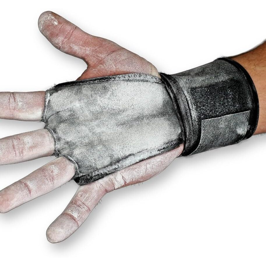 Jerkfit Wodies Hand Grips With Wrist Wraps For Weightlifting, Pull-Ups, Cross Training, Wods, And Gymnastics, Prevent Blisters And Rips, For Men And Women (Black, Small, Pair)