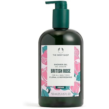 The Body Shop British Rose Shower Gel, 25.3 Fl Oz