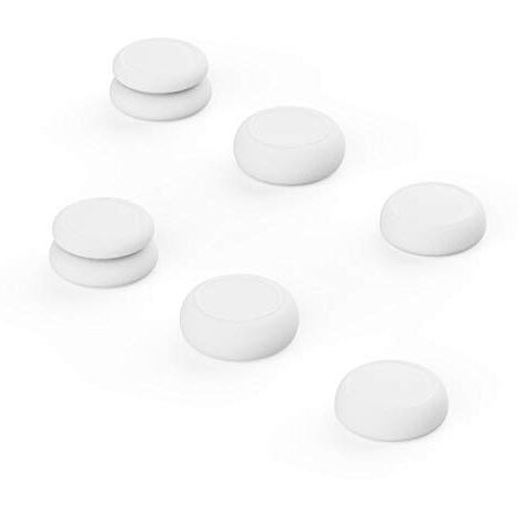Skull  Co Skin, Cqc And Fps Thumb Grip Set Joystick Cap Analog Stick Cap For Nintendo Switch Lite Joystick - Lite Grey, 3 Pairs(6Pcs)