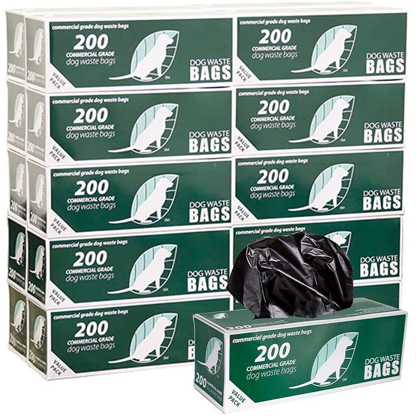 Roll Bags - Universal Pet Waste Bags 20 Roll Case (Total 4,000 Bags)