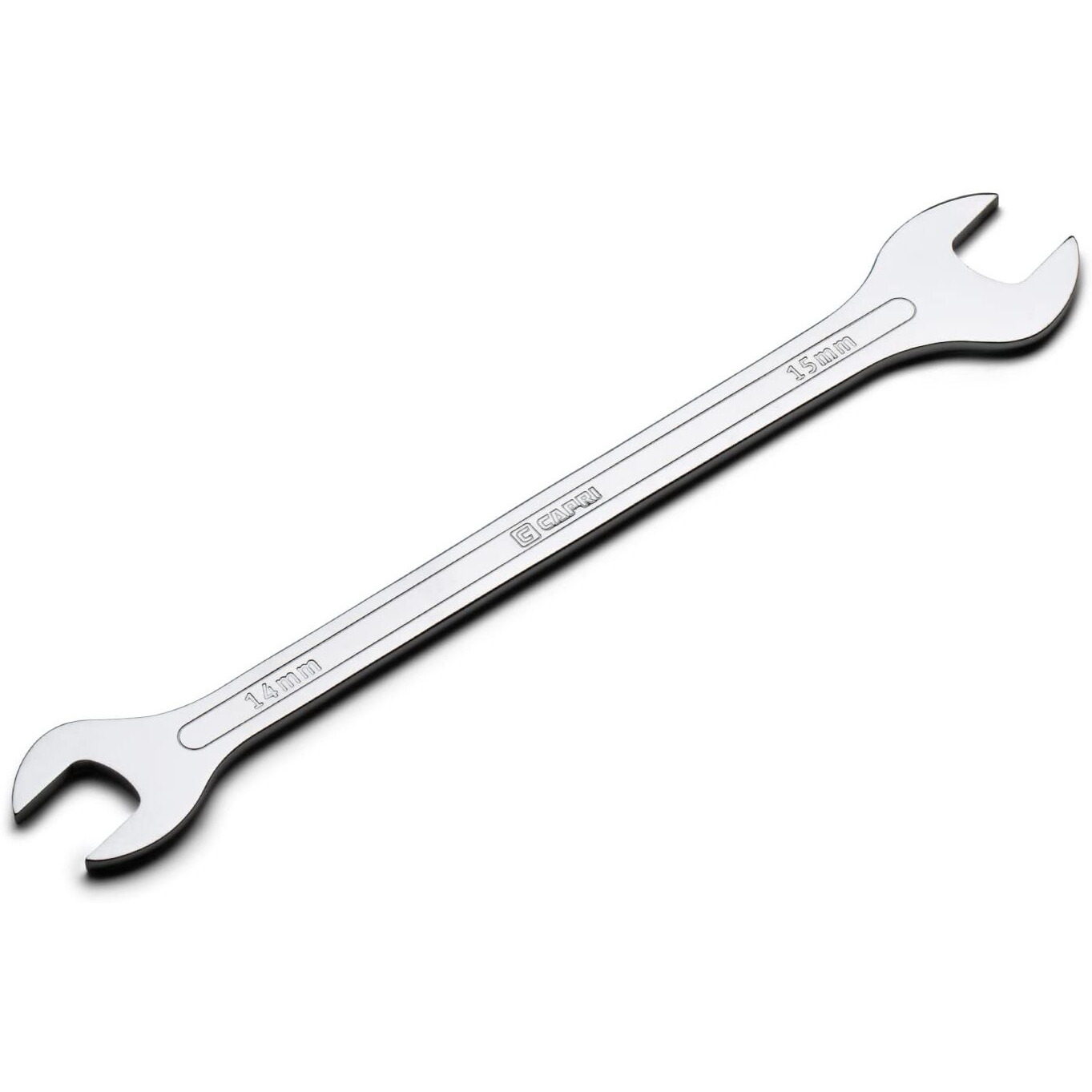 Capri Tools 14 Mm X 15 Mm Super-Thin Open End Wrench, Metric, 11850-1415