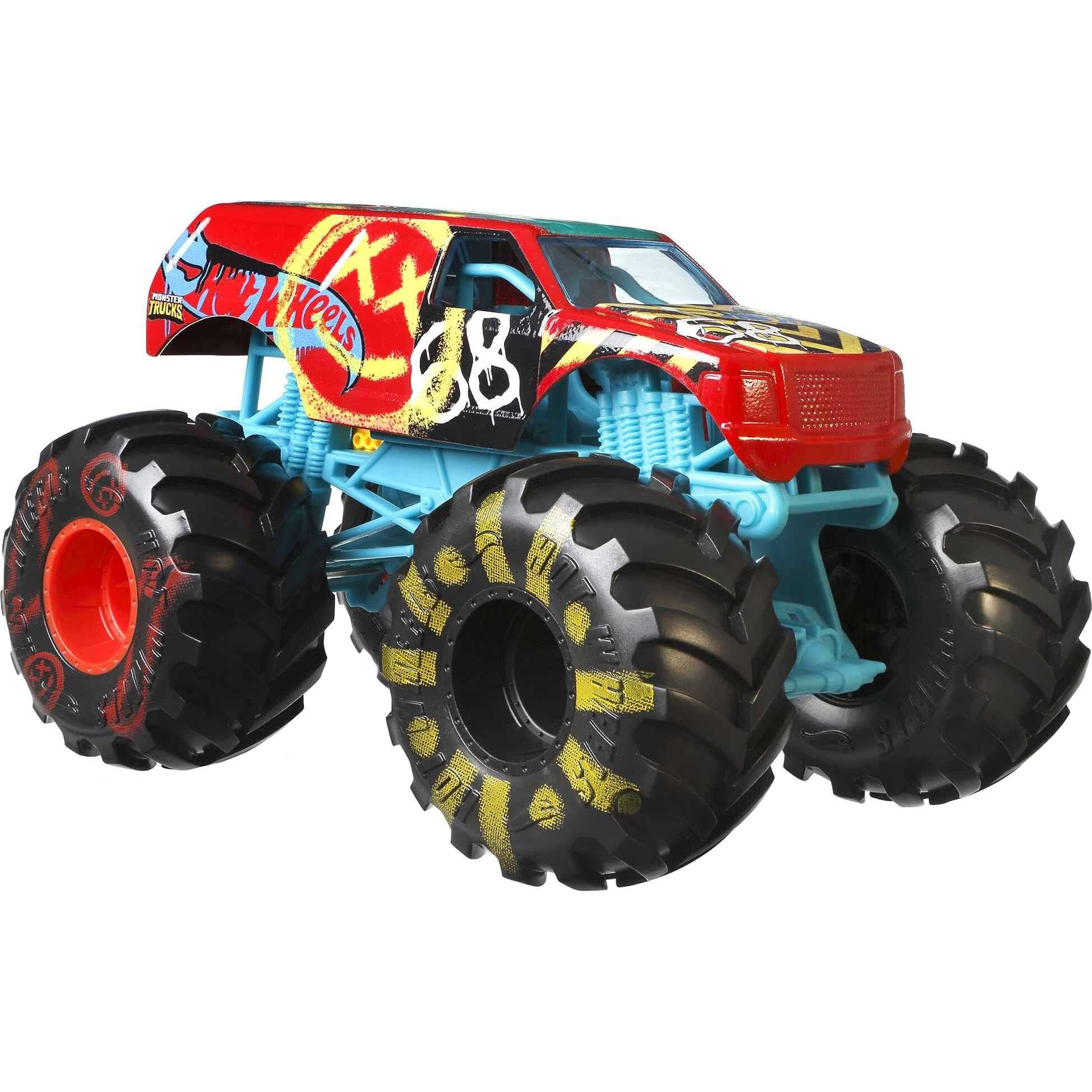 Hot Wheels Monster Trucks Demo Derby, 124 Scale Kids Age 3, 4, 5, 6, 7,  8 Years Old Great Gift Toy Trucks Large Scales