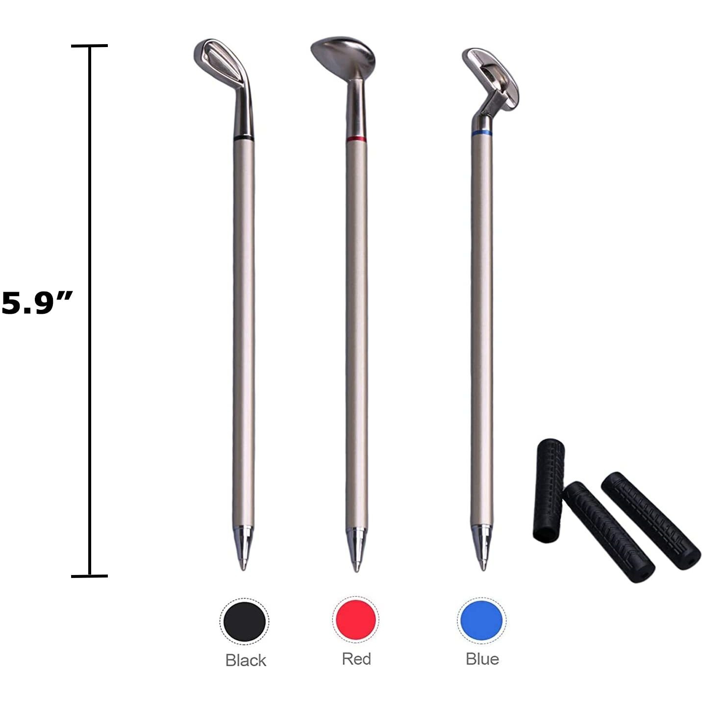 Jishi Golf Gifts For Men, Stocking Stuffers For Adults Men, White Elephant Gifts For Adults Golfers Dad Him Coworkers Boss Christmas Birthday, Funny Golf Pen Holder Desk Accessories Home Office Decor