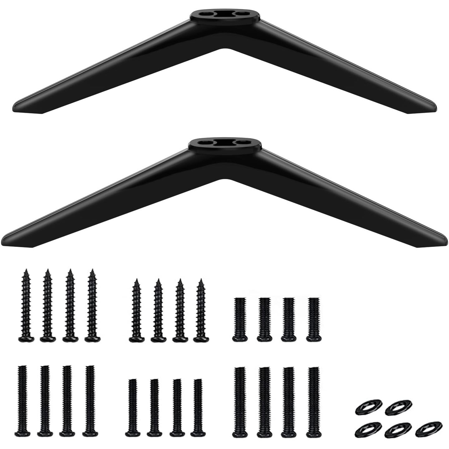 Tv Stand Legs For Tcl Tv Legs Replacement Compatible With Tcl Roku Smart Tv 32In 40In 43In 49In 50In 55In, Replacement Tv Feet With Screws For Tcl Tv Stand Legs - 32S321 40S325 43S303 50S425 55S525