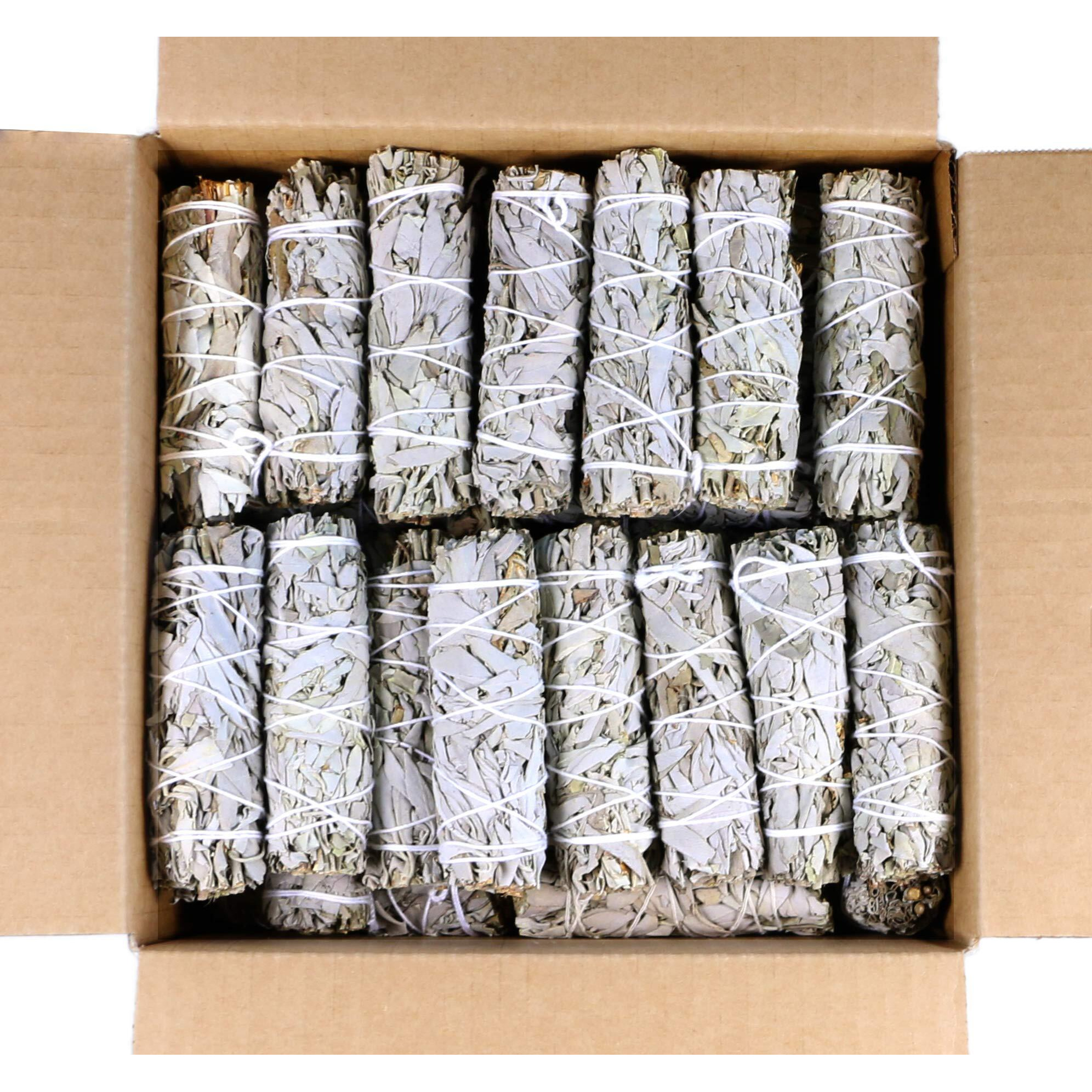 White Sage Smudge Sticks 4 Inch  Organic White Sage Smudging Wands  Bulk Quantities For Home Cleansing, Meditation,  Smudging Rituals  Sustainably Sourced California White Sage (6)