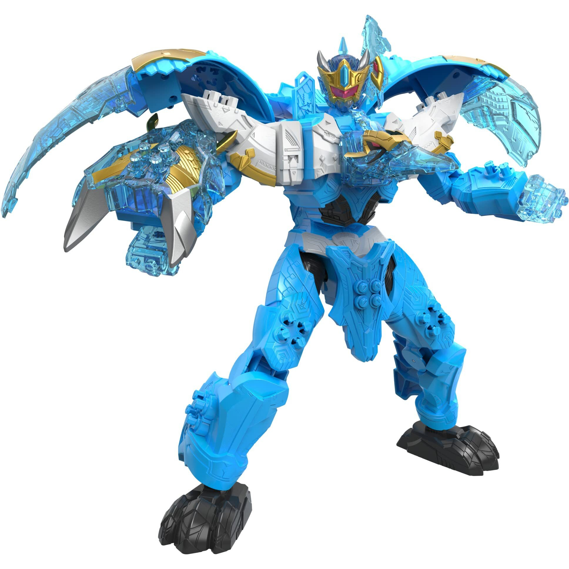 Power Rangers Dino Ptera Freeze Zord For Kids Ages 4 And Up Morphing Dino Robot Zord With Zord Link Mix-And-Match Custom Build System