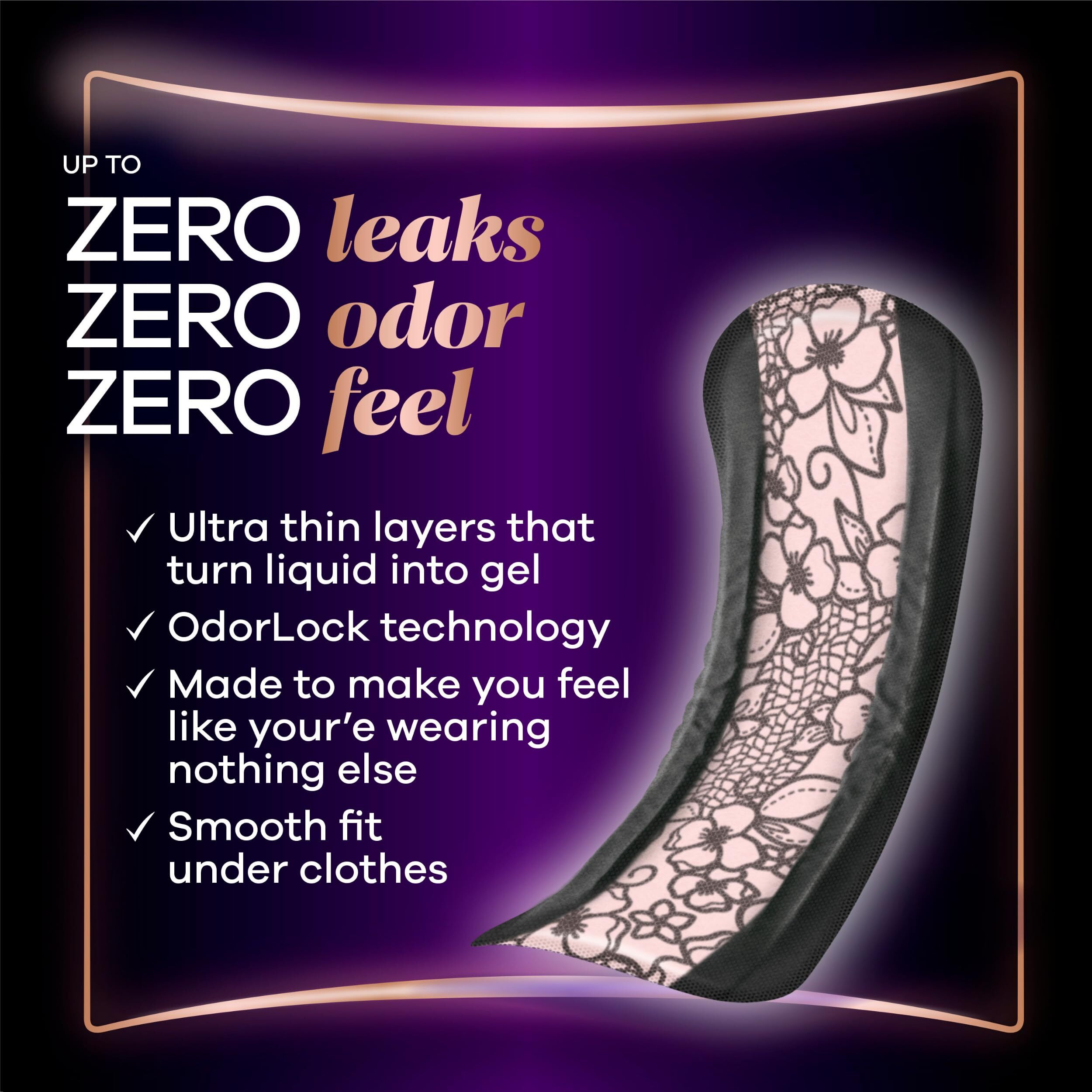 Always Discreet Boutique Adult Incontinence & Postpartum Pads For Women, Size 5, Heavy Absorbency, Regular Length, 28 Count X 3 Packs (84 Count Total) (Packaging May Vary)